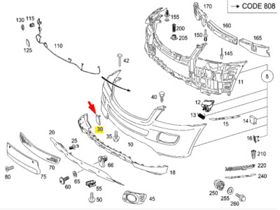 MERCEDES-BENZ GLE W166 Cable Duct A1661500315