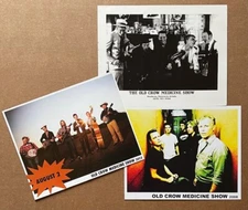 Old Crow Medicine Show – RARE promo 8x10 b&w publicity photo w/two photo prints