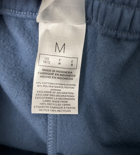 adidas girls jogger sweatpants striped navy size M (10/12) - Picture 7 of 11