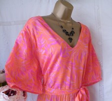 👗******MONSOON PRE-OWNED  "TIERED LEAF PRINT" DRESS SIZE LARGE******👗