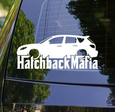 Lowered HATCHBACK MAFIA sticker - for Mazda 3 Mazdaspeed MPS (2007-2010)