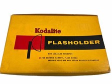Vintage Kodalite Flasholder with Original Box Black No. 710 Needs Rear Cover