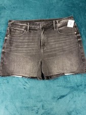 Old Navy Womens Black Bermuda Jean Shorts Size 12 Stretch Casual Comfort NWT