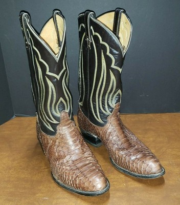 snake skin work boots