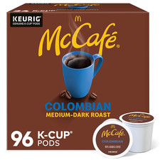 Mccafe Colombian Single Serve Coffee Keurig K-Cup Pods Medium Roast 96 Count