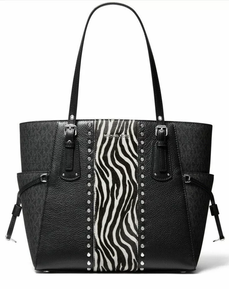 Michael Kors Voyager Small Zebra Printed Calf Hair Tote Bag (Zebra Calf  Hair) : Clothing, Shoes & Jewelry 