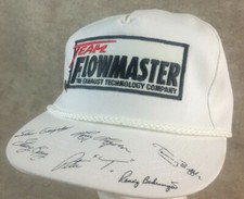 Signed Team Flowmaster Snapback Hat Rex Made In USA White Pin