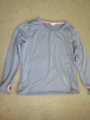 Haut Femme Avia Manches Longues Gris - Taille Medium - Pour Sport Et Casual - Occasion Très Bon état