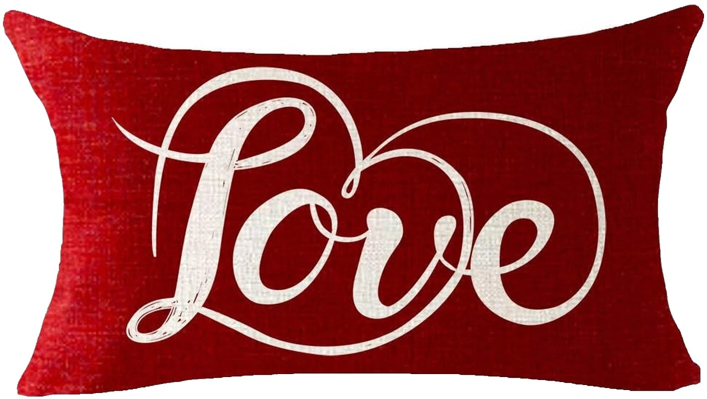 Amor y corazones Almohadas de Decoración para el hogar moderno rectangular