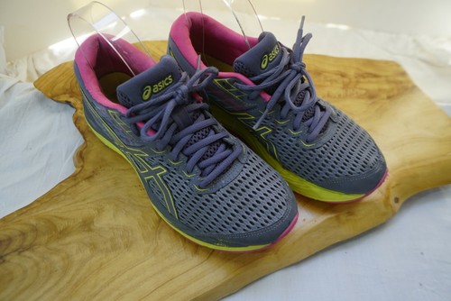 Asics Gel Cumulus Running Sneakers Grey Pink Yellow sz 6 Lightweight  1014A069 | eBay