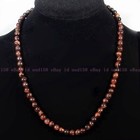natural gemstone beads necklace 6mm jasper jade agate quartz amethyst crystal