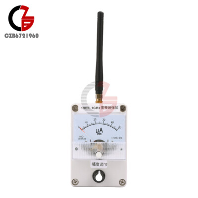 100KHz-1000MHz Field Strength Indicator Meter RF Signal Level Meter + Antenna