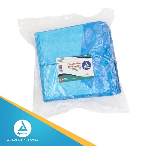 100 Count Disposable Underpad Adults Bed Pads Chucks Mats Sheets Incontinence - Picture 5 of 8