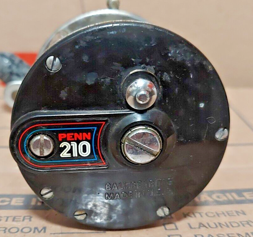 フィッシングリール PENN 210モデル VINTAGE PENN 210 FISHING REEL, HIGH SPEED BALL BEARING, MADE