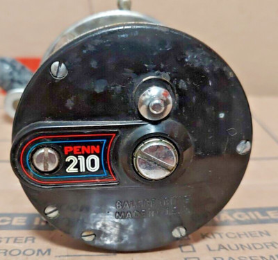 VINTAGE PENN 210 FISHING REEL, HIGH SPEED BALL BEARING, MADE IN USA