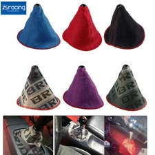 Universal Racing Hyper Fabric Shift Knob Shifter Boot Cover MT/AT Stitches 