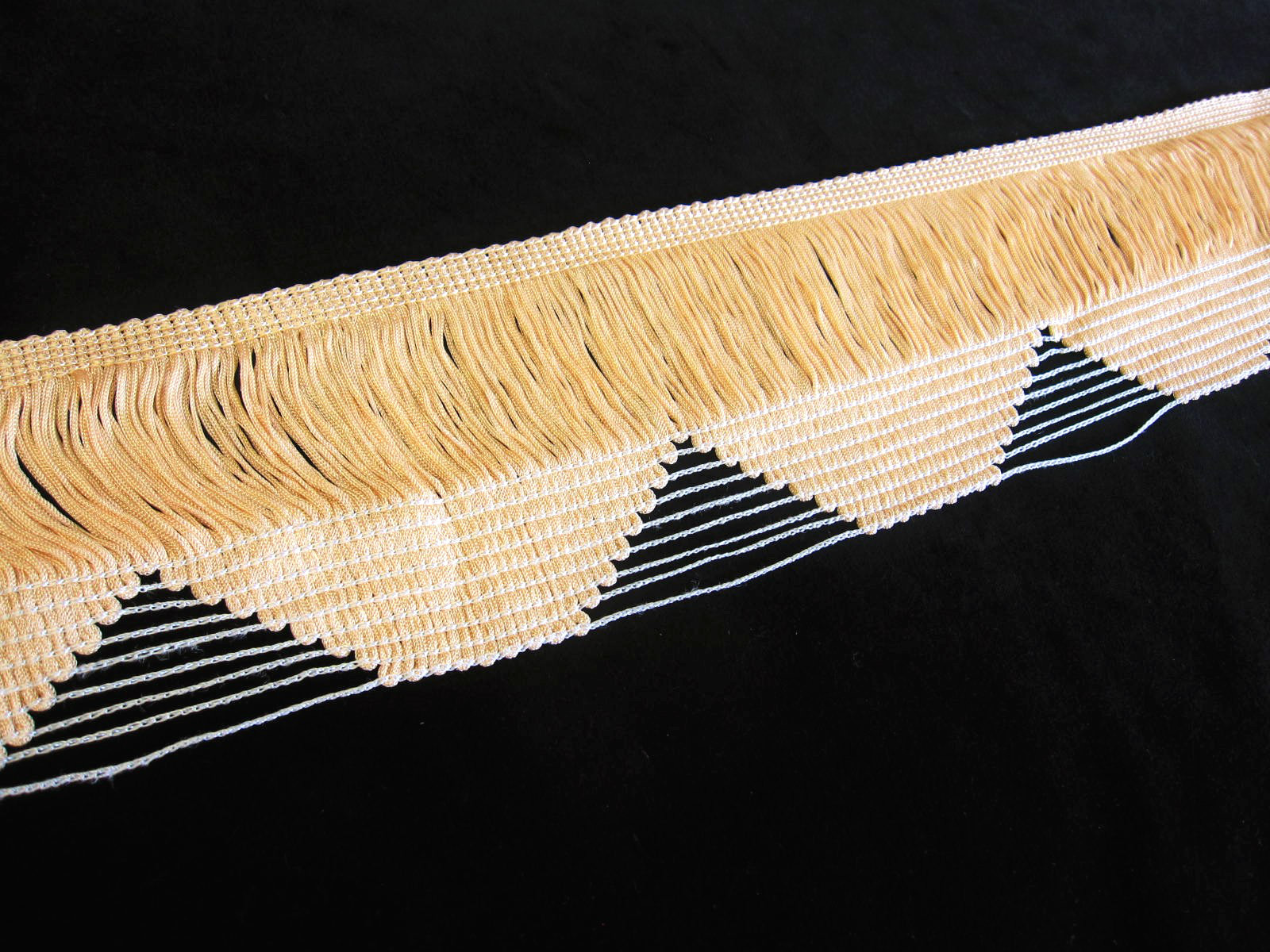 Slinky 8cm curtain tassel fringe trimming curtain trim edge SOLD PER METRE