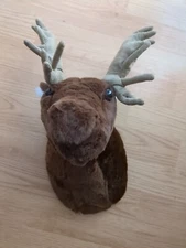 Moose Plush Stuffed Animal Wall Mount buck head