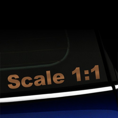 Scale 1:1 - Funny Sticker Decal for MINI Cooper Smart Fiat - You choose color! - Picture 16 of 26