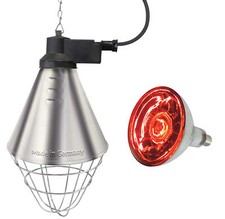 Eider Lampa grzewcza na podczerwień / promiennik ciepła + żarówka 250W, Made in Germany