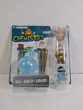 Basher Science Series 1 Gas Solid Liquid Figurines W/ Game Cards Keychain