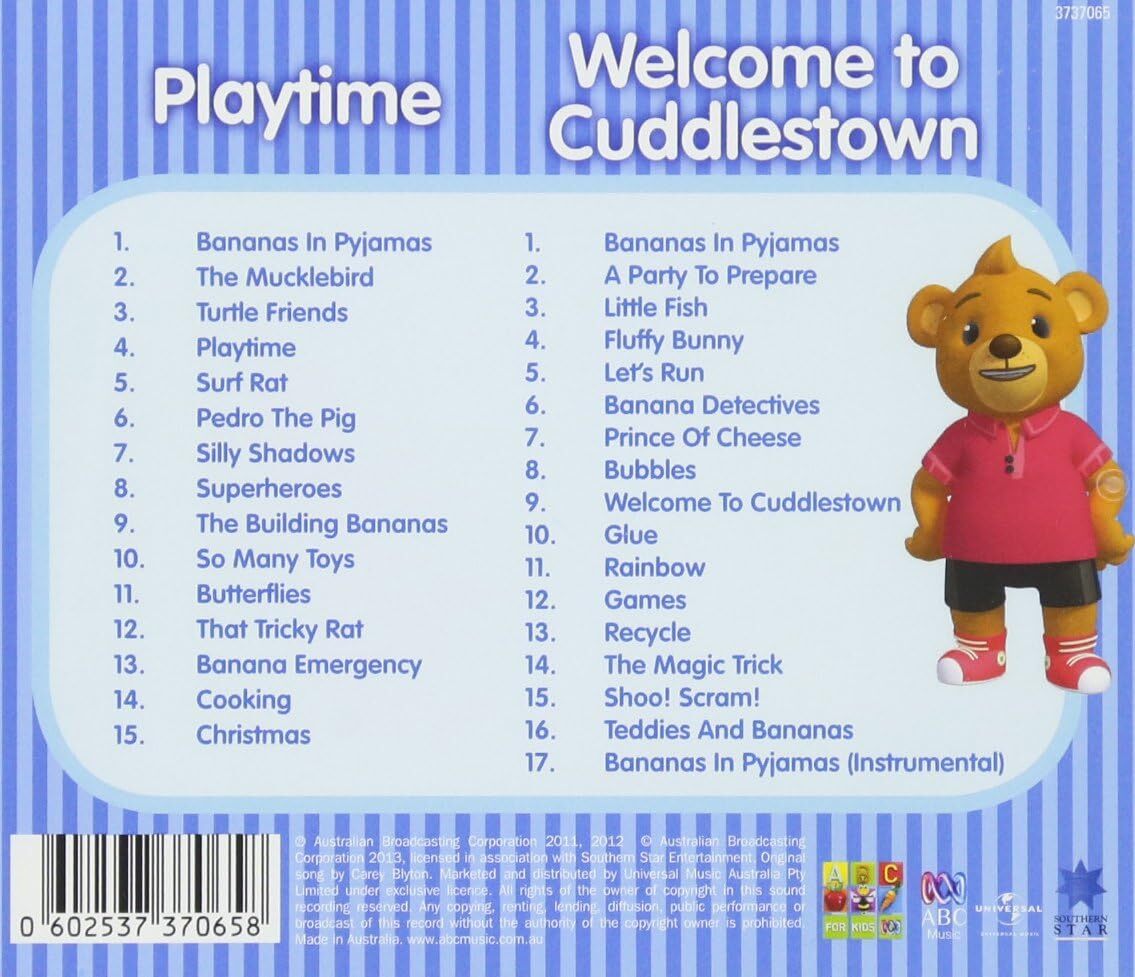 Bananas in Pajamas to Cuddlestown & Playtime Double Pack (CD