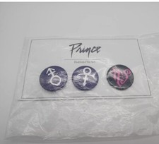 3 Prince Pins – Official Estate Button Badge Pack Brand New Free Shipping 9.99