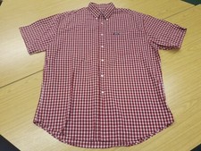 Chaps By Ralph Lauren Large Men's Red White Small Checked Casual Dress Shirt