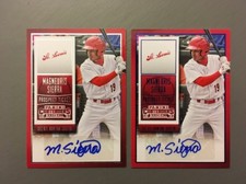 Magneuris Sierra 2015 Panini Contenders Autograph Base And Blue Foil SP Lot Of 2