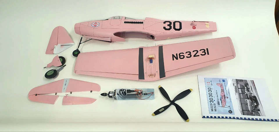 Durability Shockproof Bottle P-63C Kingcobra Easter Egg 1M Airplane ARF N63231 - Image 3 of 4