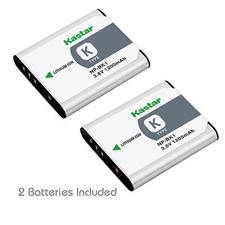 2x Kastar Battery for Sony NP-BK1 Type K CyberShot DSC-S750 S950 W180 W370 PM1
