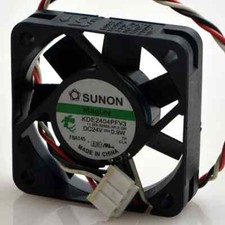 SUNON Cooling Fan KDE2404PFV3 24V 0.9W 4010 4CM 3 Pin 40x40x10mm 1.6"x1.6"x0.4"