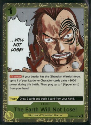 One Piece Two Legends English NM-MT OP08-115 The Earth Will Not Lose! R Foil A1