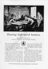 1929 AT&T Bell System Vintage Collectible Print AD Wall Decor Idea (428)