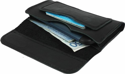 CUSTOMIZED HORIZONTAL WAIST POUCH MADE OF COWHIDE CASE COVER WITH 2 CARD POCKETS - Picture 8 of 22