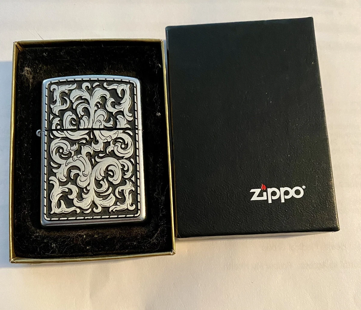 2003 Marlboro Storming Scroll Filigree Zippo Lighter New Sealed G 03(see Desc)