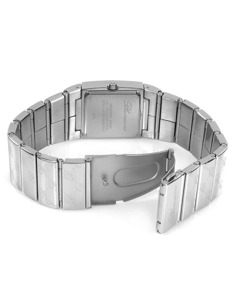 Blumarine Signature Monogram Crystal Stainless Steel Bracelet Watch NIB - Image 3 of 3