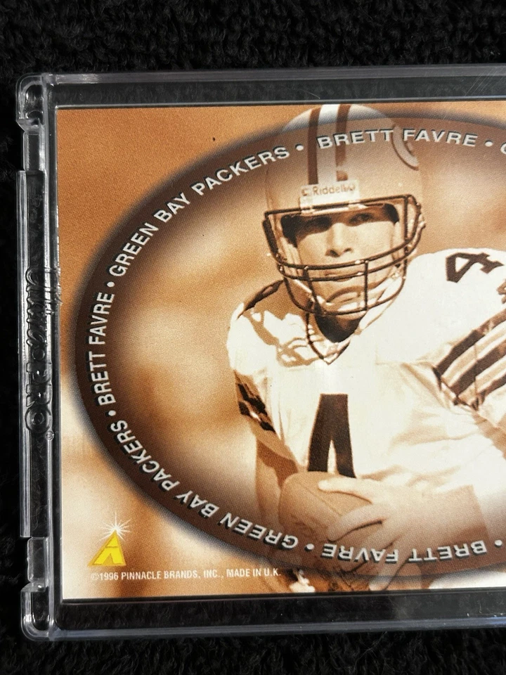 Tarjeta Brett Favre 1996 certificada Pinnacle Select 11 de 18 Green Bay Packers NFL Foto 4 de 4