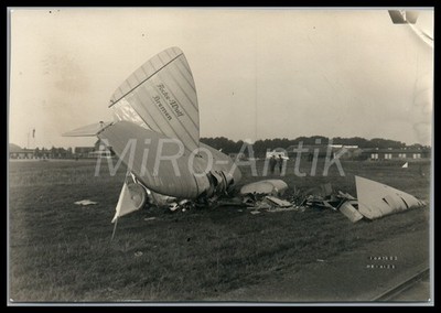 Foto, Nachl. Fliegering.Pelletier, Focke-Wulf F19 Ente nach Bruchlandung, L319L