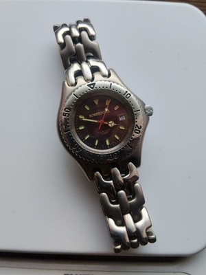ROSSEGGER Titanium Solar Dive Watch 10ATM Waterproof Brown Dial 40mm Used