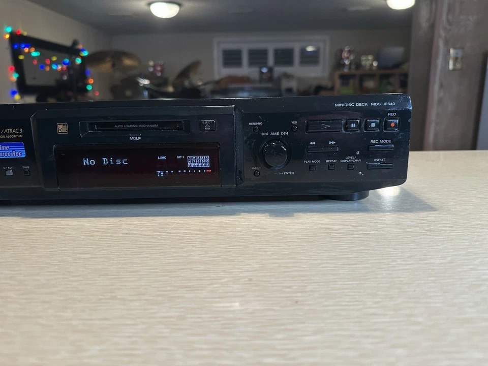 Sony Minidisc MDS-JE640 Gravador Minidisc MDLP Hifi Separado - REPARADO Raro🎶 - Imagem 4 de 4