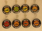 Rare Vintage 1960s Mattel Hot Wheels Metal Badge Lot - Set of 8, PINK KUDA +