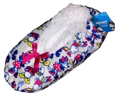 Disney Women's Mickey Mouse Slipper Socks w/Grippers S-M 5.5-7.5 New With Tags