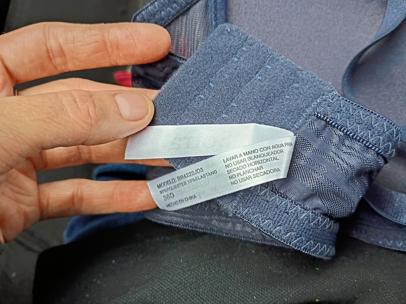 Sofra Bra Blue 36D Full Coverage Padded Underwire… - image 5