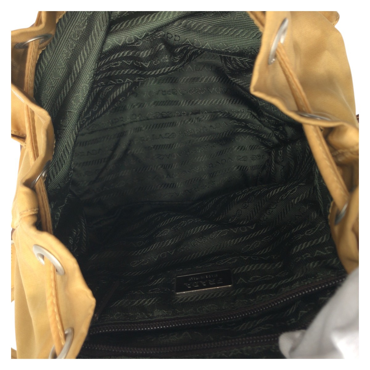 PRADA Tessuto Triangular logo Backpack Unisex Bro… - image 8