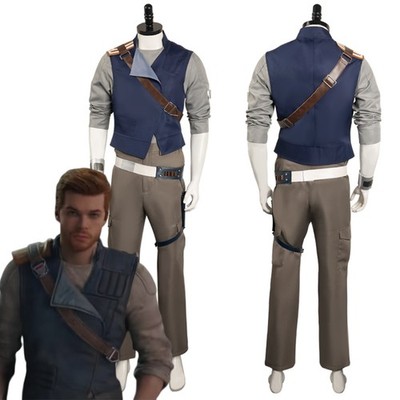 Star Wars Jedi Survivor Cal Kestis Cosplay Kostüm Männer Karneval Party Anzug