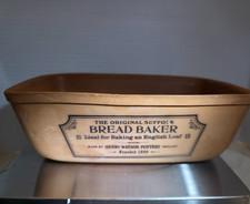 Henry Watson Pottery Suffolk Bread Baker &ndash; Terracotta &ndash; England &ndash; 8&rdquo; &ndash; Excellent