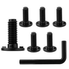 6Pcs Long Bolts for Suncast Sheds - Black Screws & Screwdriver Included