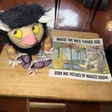 Vintage Where The Wild Things Are By Maurice Sendak 25th Anniversary W/Plushie