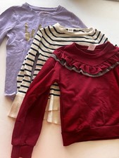 GAP, CAT  JACK Girls Kids Size 6 - 6X Shirts Set Of 3 Tops Long Sleeve Lot
